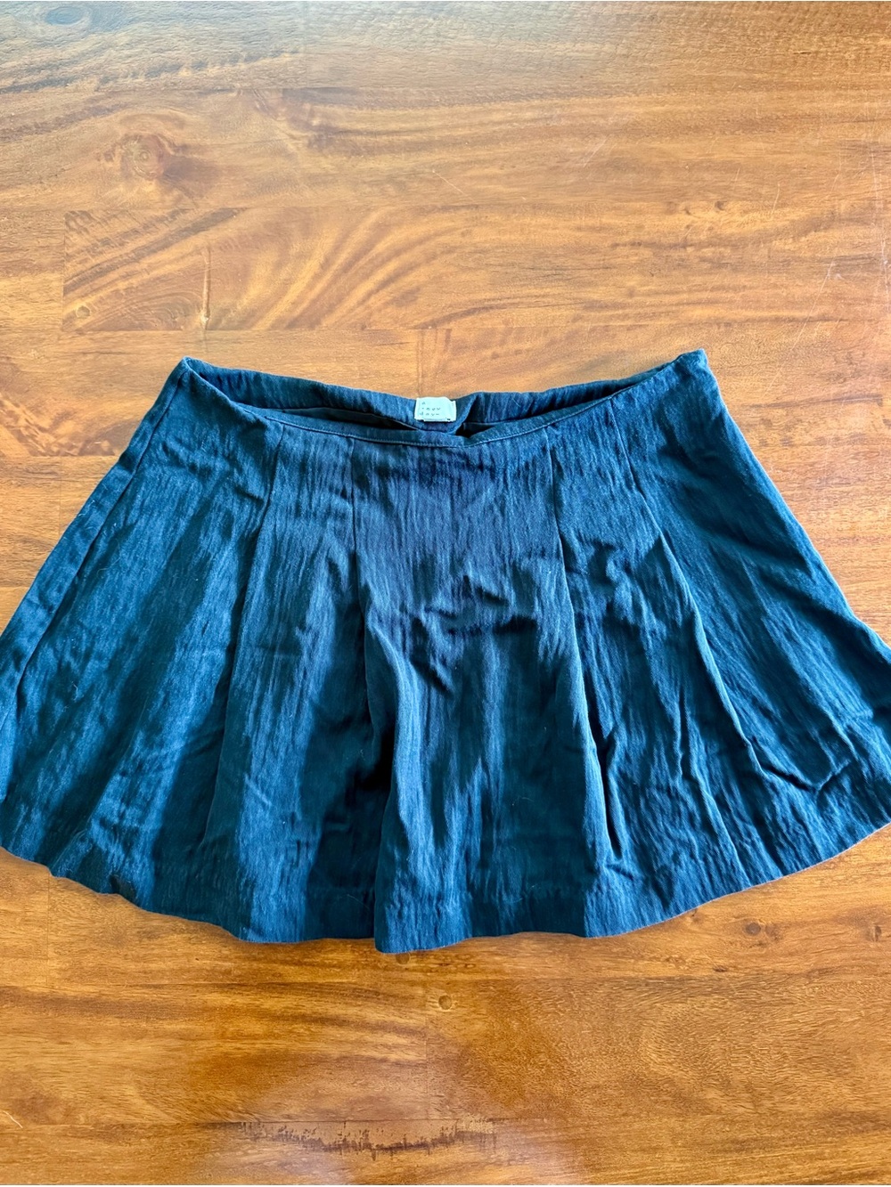 A New Day Black Pleated Skort Size 10